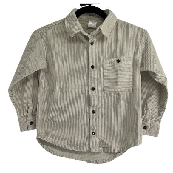 Hanna Andersson Other - Hanna Andersson Boys Wide Wale Corduroy Dress Up Top Ivory US 6-7y
